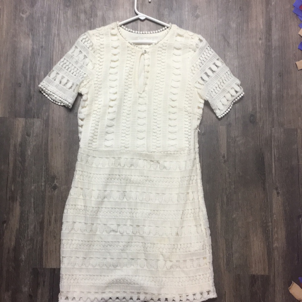 H&M off white dress